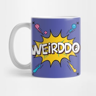 Weirdo Typography | Vintage Comic Style Artwork Mug